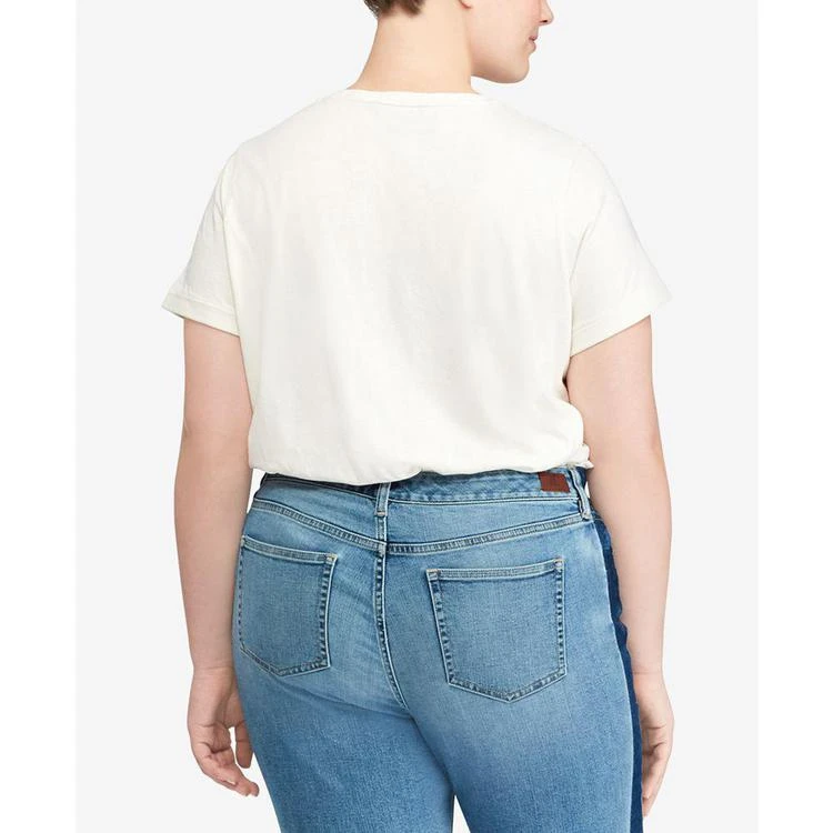 商品Ralph Lauren|Plus Size Crew-Neck Short-Sleeve T-Shirt,价格¥415,第5张图片详细描述