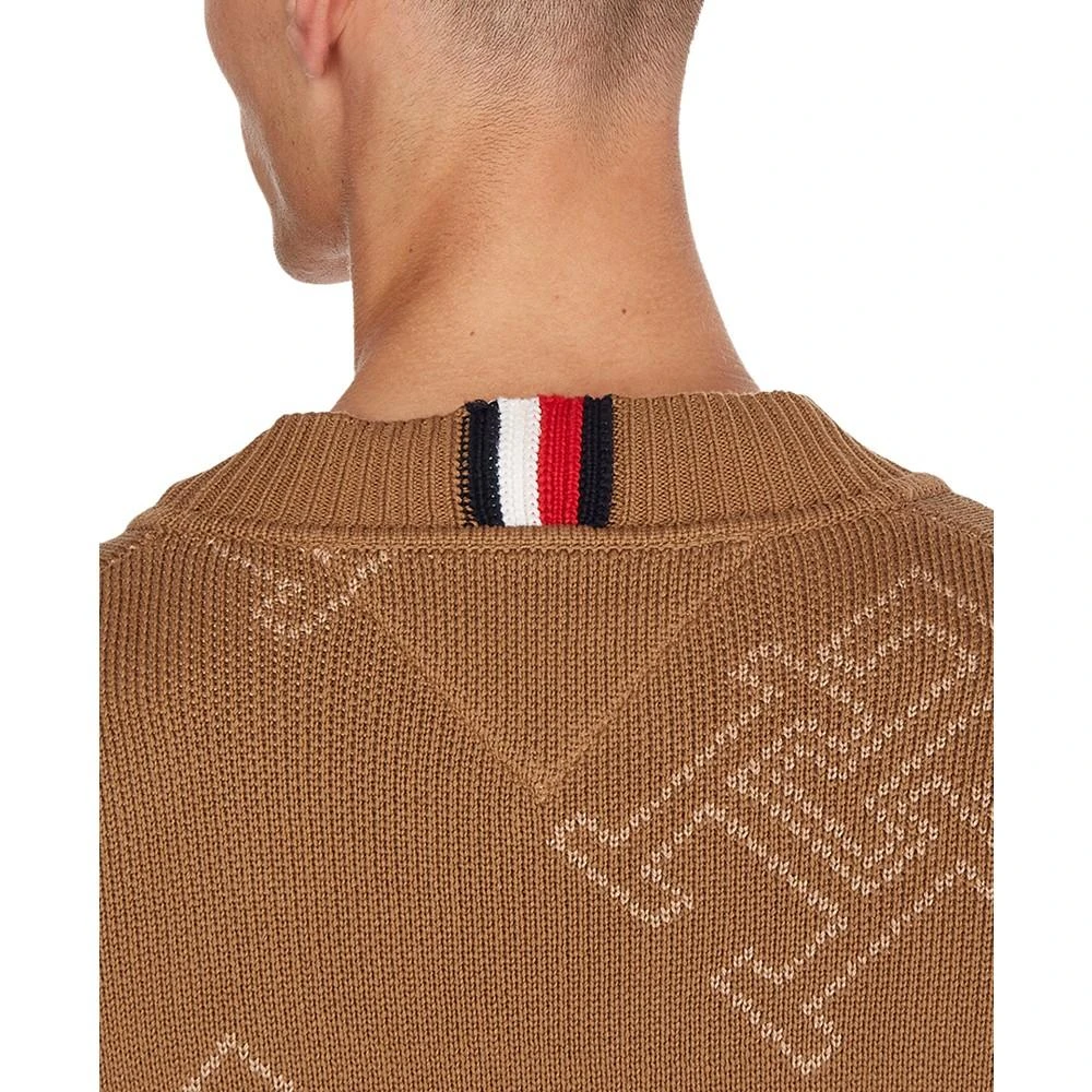 商品Tommy Hilfiger|Men's Allover Monogram Cardigan Sweater,价格¥301,第4张图片详细描述