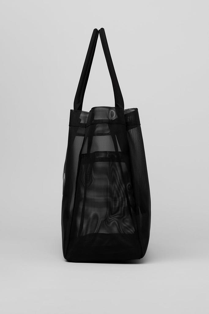 Alo Sheer Cross Body Bucket Bag - Black - Tote Bags