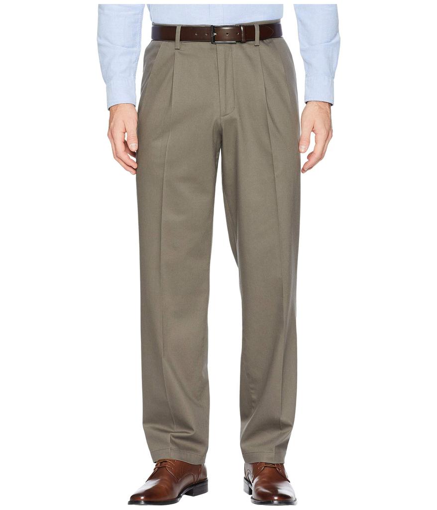 Classic Fit Signature Khaki Lux Cotton Stretch Pants D3 - Pleated商品第1张图片规格展示