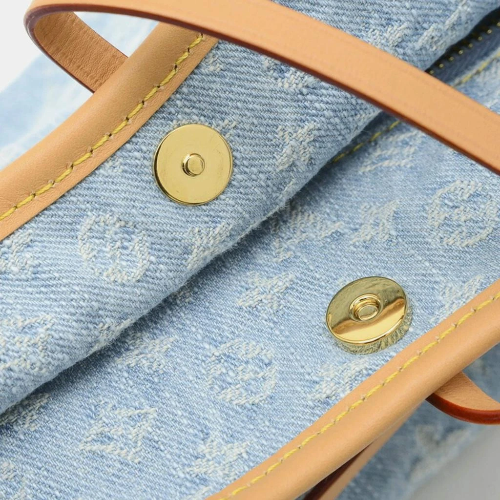商品[二手商品] Louis Vuitton|Louis Vuitton Blue Monogram Denim Carryall PM Shoulder Bag,价格¥34882,第5张图片详细描述