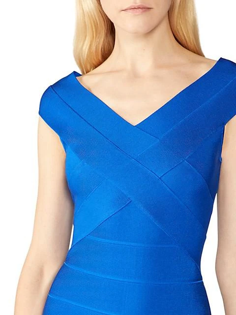 商品Herve Leger|Icon Crossover Bust Bodycon Dress,价格¥1769,第5张图片详细描述