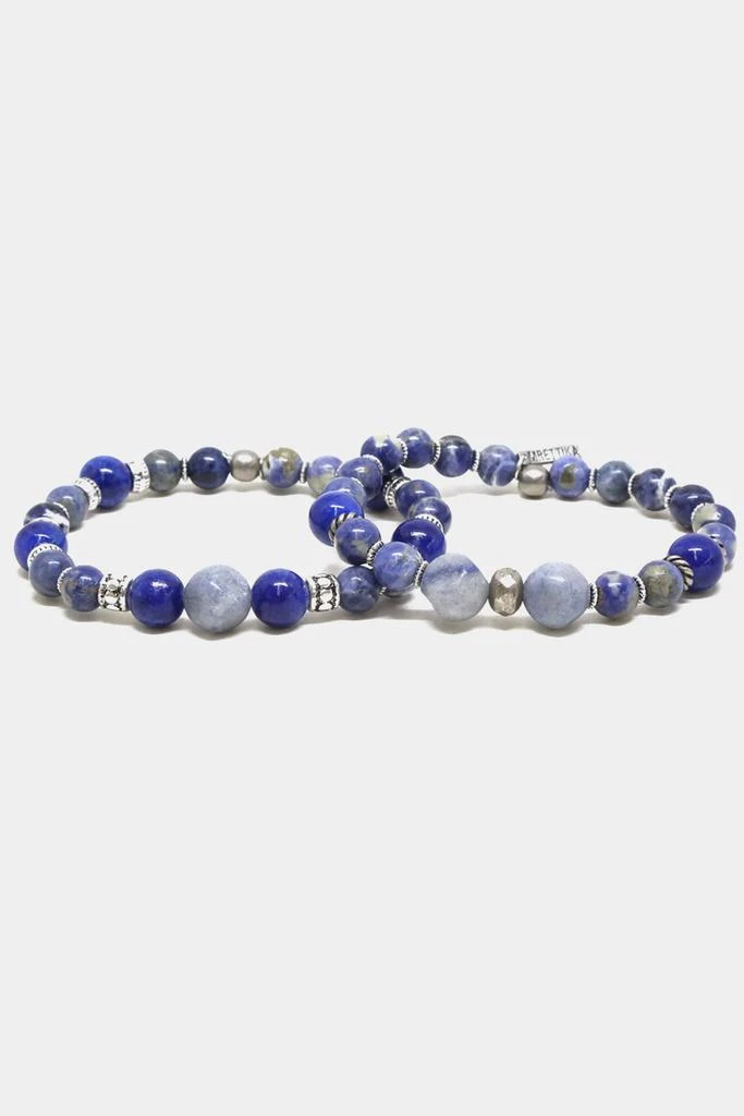 商品Mr. Ettika|Sodalite and Blue Elastic Bracelet Set,价格¥644,第1张图片