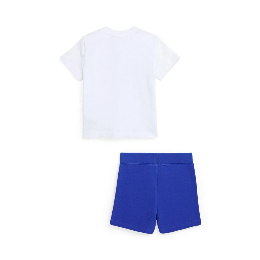 商品Ralph Lauren|Baby Boys Big Pony Jersey T-shirt and Fleece Shorts, 2 Piece Set,价格¥345,第2张图片详细描述