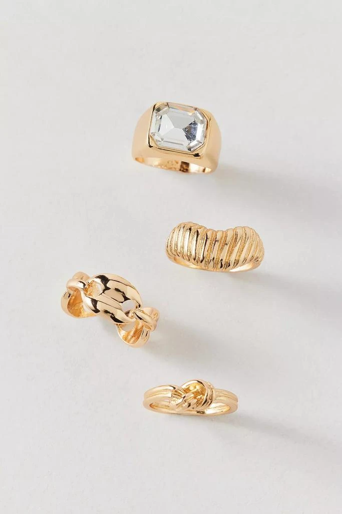 商品Urban Outfitters|Charli Metal Mix And Match Ring Set,价格¥74,第3张图片详细描述