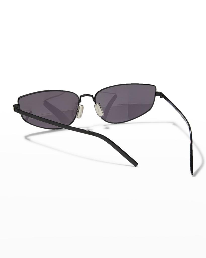 Mirrored Metal Cat-Eye Sunglasses商品第2张图片规格展示