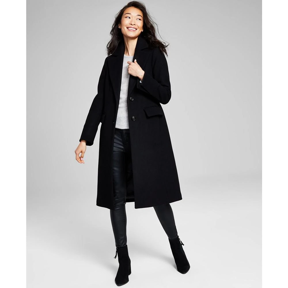 商品Michael Kors|Women's Petite Single-Breasted Coat, Created for Macy's,价格¥1422,第1张图片