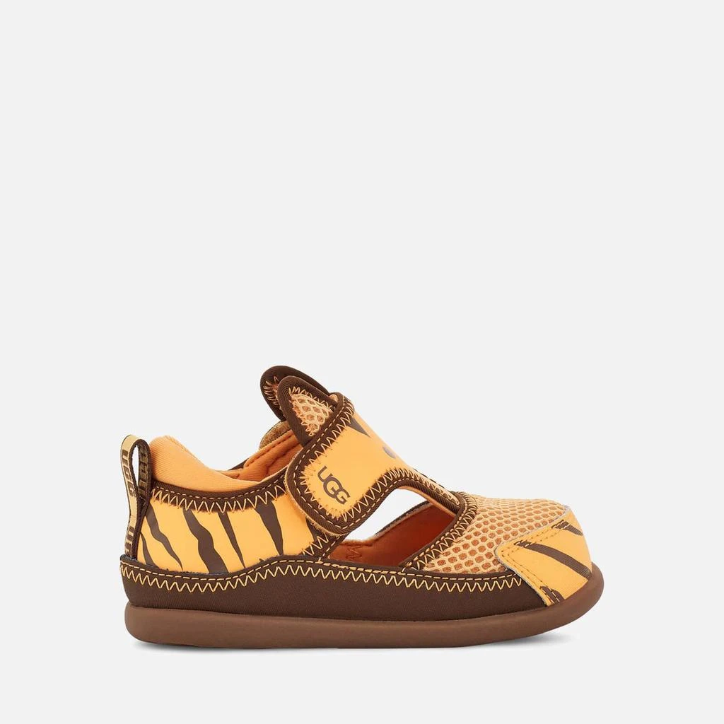 商品UGG|UGG TODDLERS' DELTA CLOSED TOE TIGER STUFFIE SANDALS - DAISY / DARK EARTH,价格¥221,第1张图片