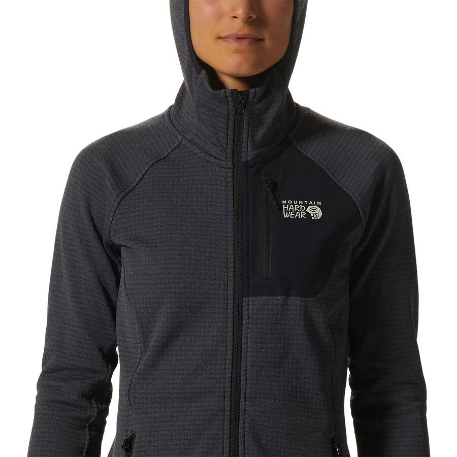 商品Mountain Hardwear|Polartec Power Grid Full-Zip Hooded Jacket  - Women's,价格¥900,第4张图片详细描述
