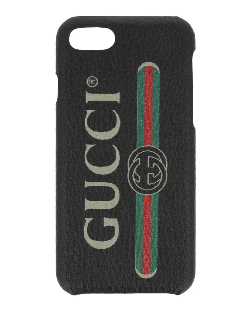 商品Gucci|Printed Logo Leather iPhone 8 Case,价格¥451,第1张图片