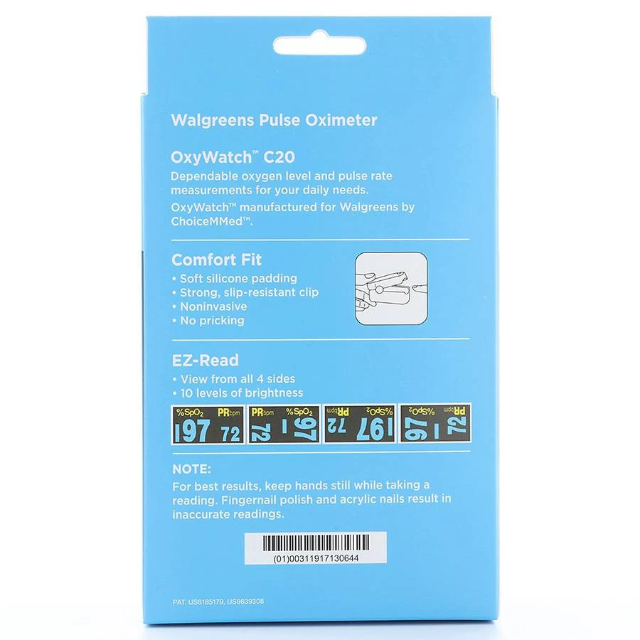 商品Walgreens|Fingertip Pulse Oximeter,价格¥376,第2张图片详细描述