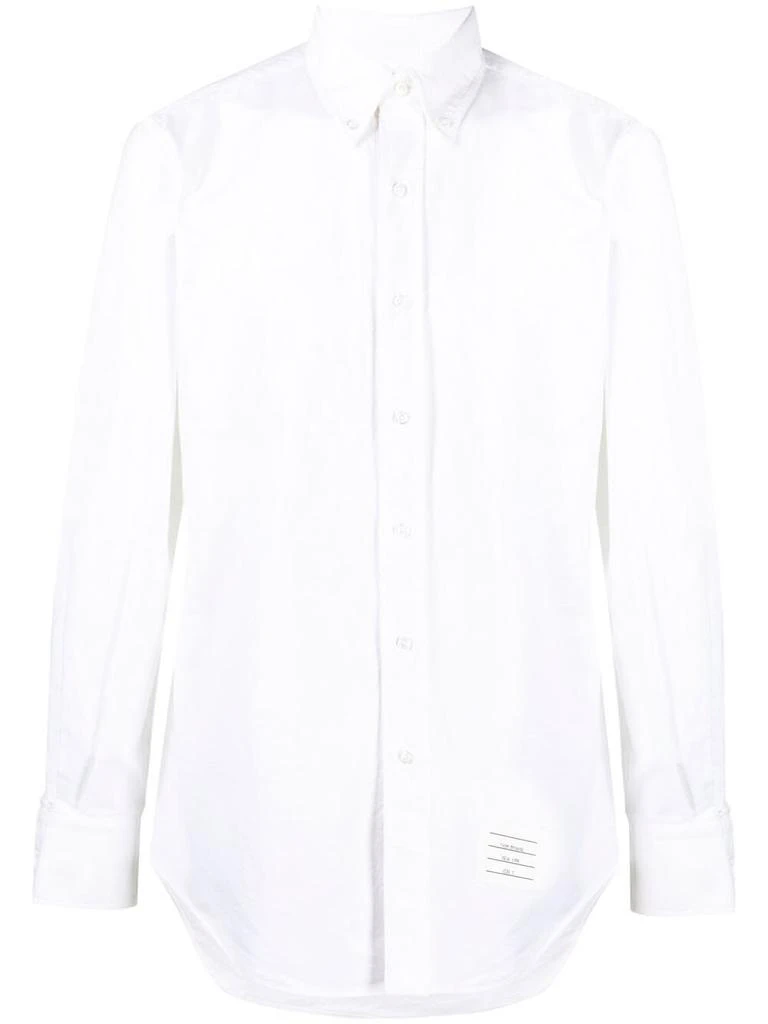 商品Thom Browne|THOM BROWNE MEN CLASSIC LONG-SLEEVE BUTTON DOWN SHIRT W/ RWB PLACKET IN OXFORD,价格¥969,第5张图片详细描述