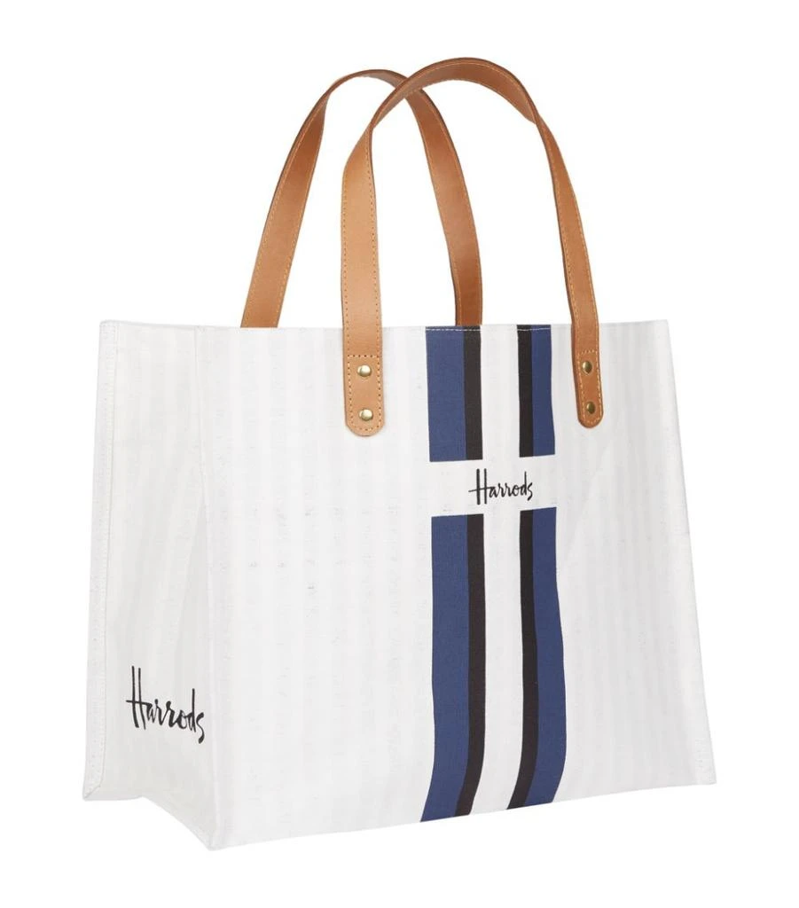 商品Harrods|Logo Stripe Shopper Bag,价格¥407,第3张图片详细描述