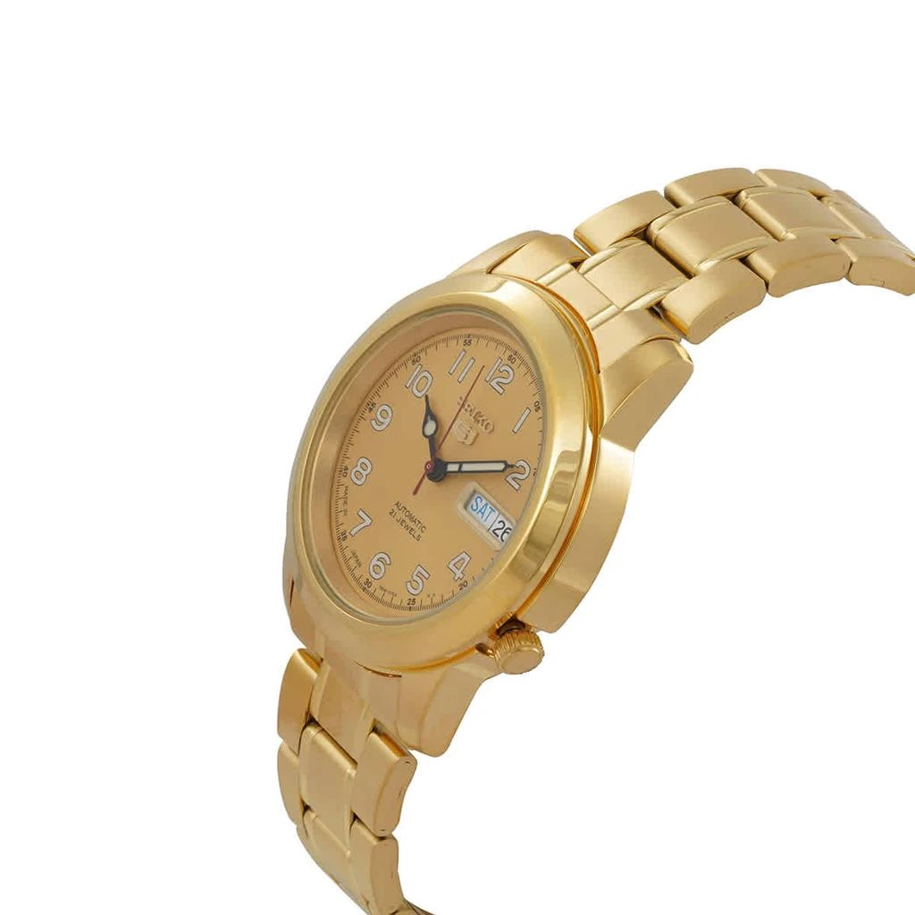 商品Seiko|Seiko 5 Automatic Gold Dial Yellow Gold-tone Mens Watch SNKK38J1,价格¥1190,第2张图片详细描述