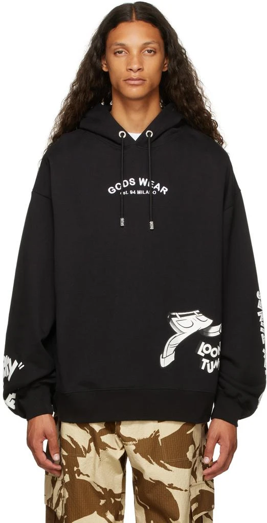 商品GCDS|Black Looney Tunes Edition Fleece Hoodie,价格¥1020,第1张图片