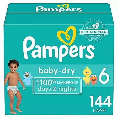商品Pampers|Pampers Baby Dry One-Month Supply Diapers (Choose Your Size),价格¥396,第1张图片