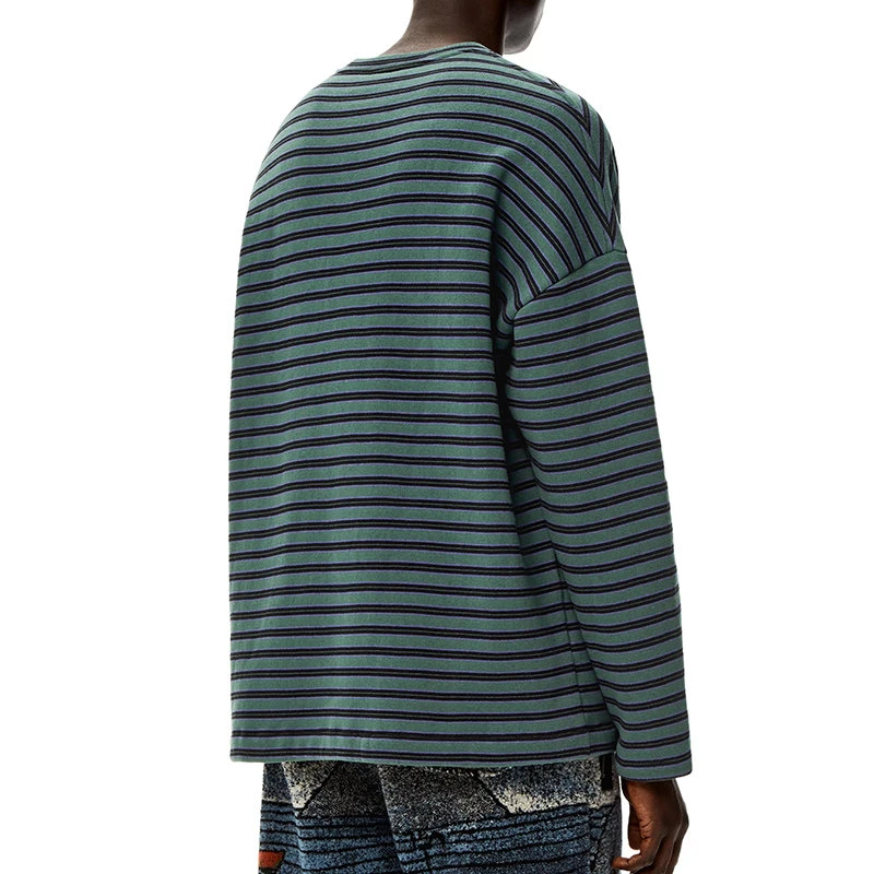 商品Loewe|【预售3-7天】LOEWE/罗意威 22年春夏新款 男士多色拼接纯棉条纹徽标卫衣H800Y22X15-9990,价格¥5495,第6张图片详细描述