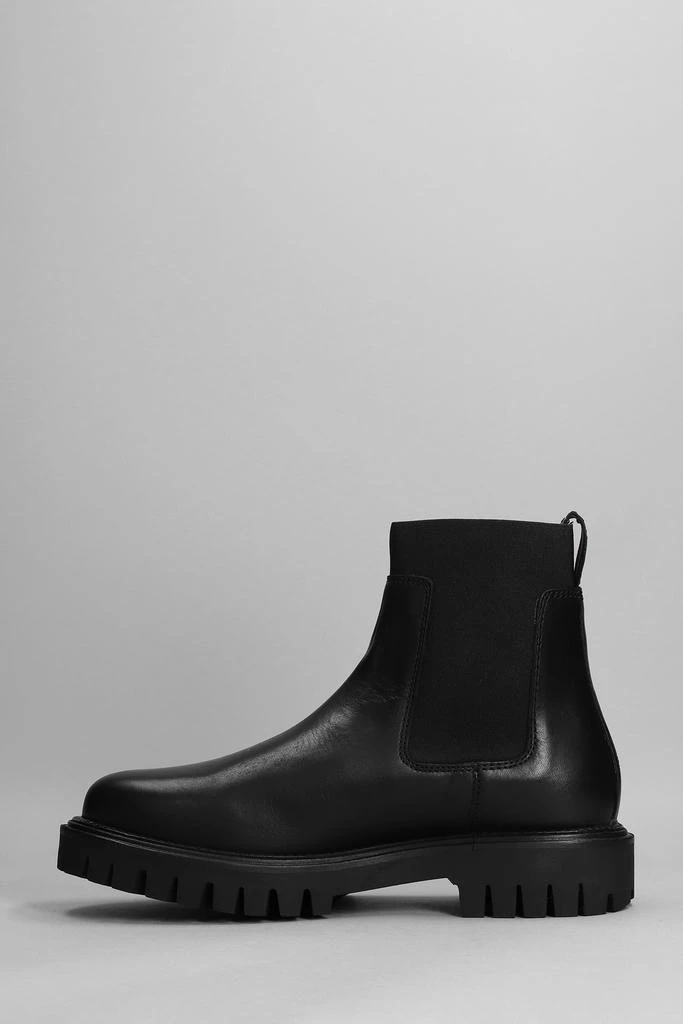 商品Tommy Hilfiger|Tommy Hilfiger Premium Casua Ankle Boots In Black Leather,价格¥1446,第3张图片详细描述