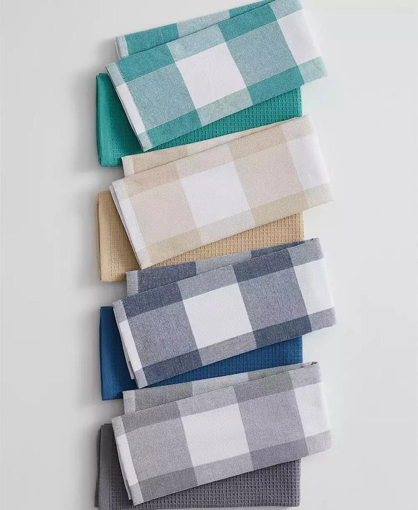 商品Blue Loom|Jackson Plaid Waffle Weave Kitchen Towel, Set of 4,价格¥311,第3张图片详细描述