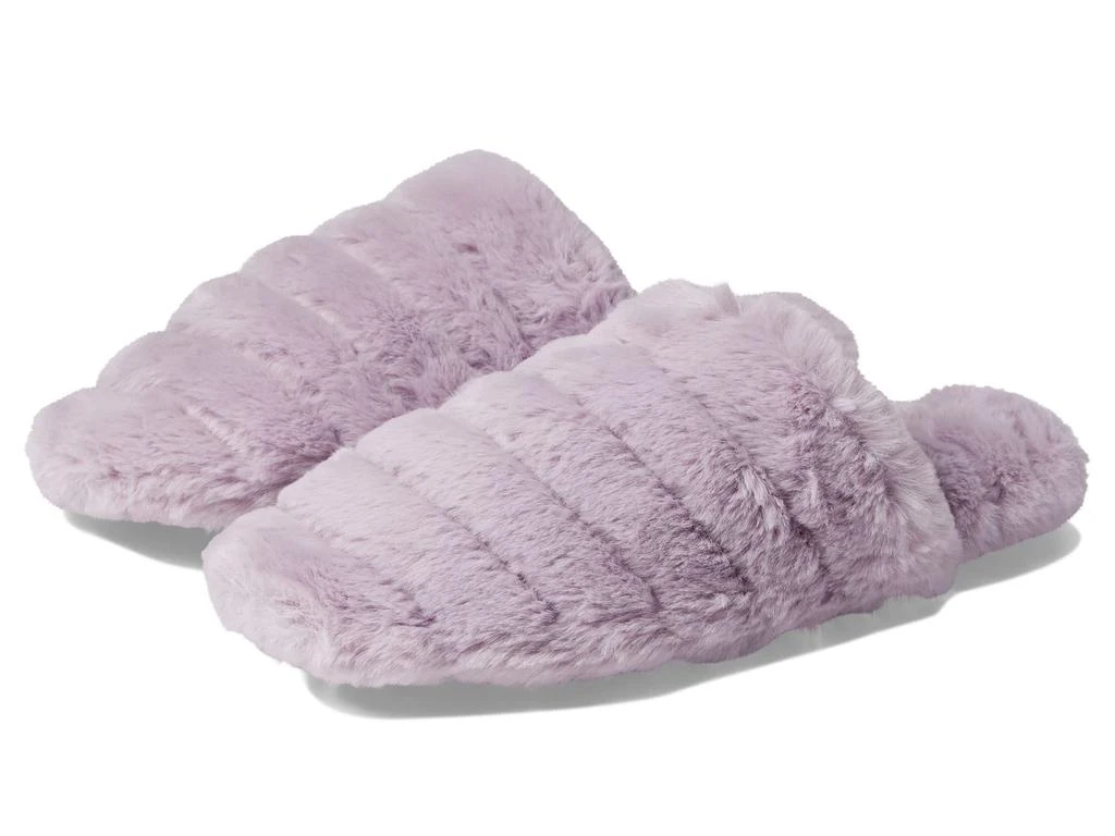 商品Madewell|Quilted Scuff Slippers in Recycled Faux Fur,价格¥226,第1张图片