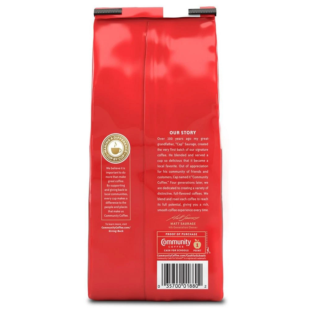 商品Community Coffee|Breakfast Blend Medium Roast Premium Whole Bean Coffee, 12 Oz - 6 Pack,价格¥463,第5张图片详细描述