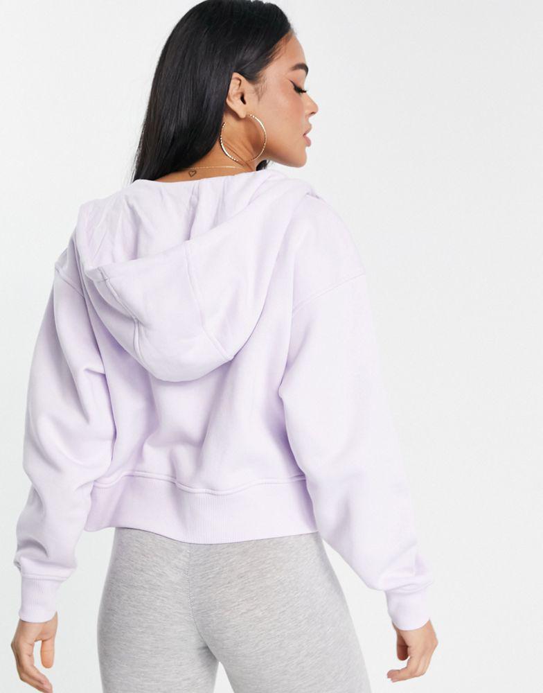 The North Face Essential zip up hoodie in lilac Exclusive at ASOS商品第2张图片规格展示