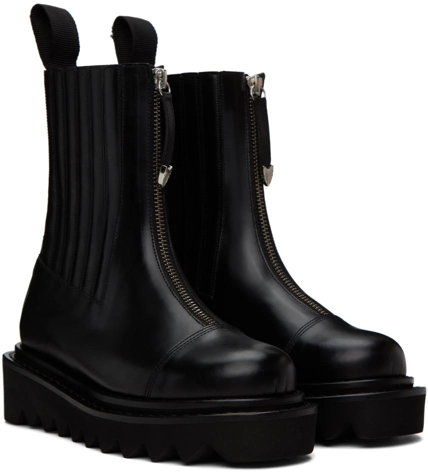 商品Toga Pulla|Black Zip Boots,价格¥1315,第4张图片详细描述