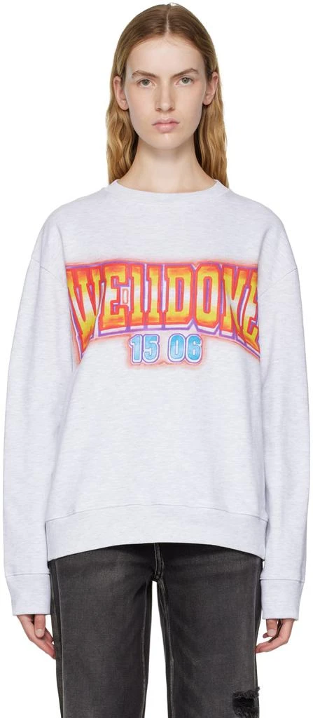 商品We11done|Gray Crewneck Sweatshirt,价格¥1700,第1张图片