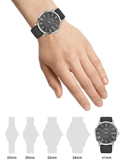 商品Longines|Elegant 41MM Stainless Steel Automatic Watch,价格¥14254,第2张图片详细描述