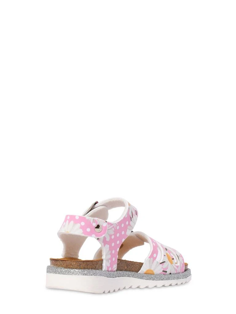 商品MONNALISA|Daisy Print Faux Leather Sandals,价格¥394,第3张图片详细描述