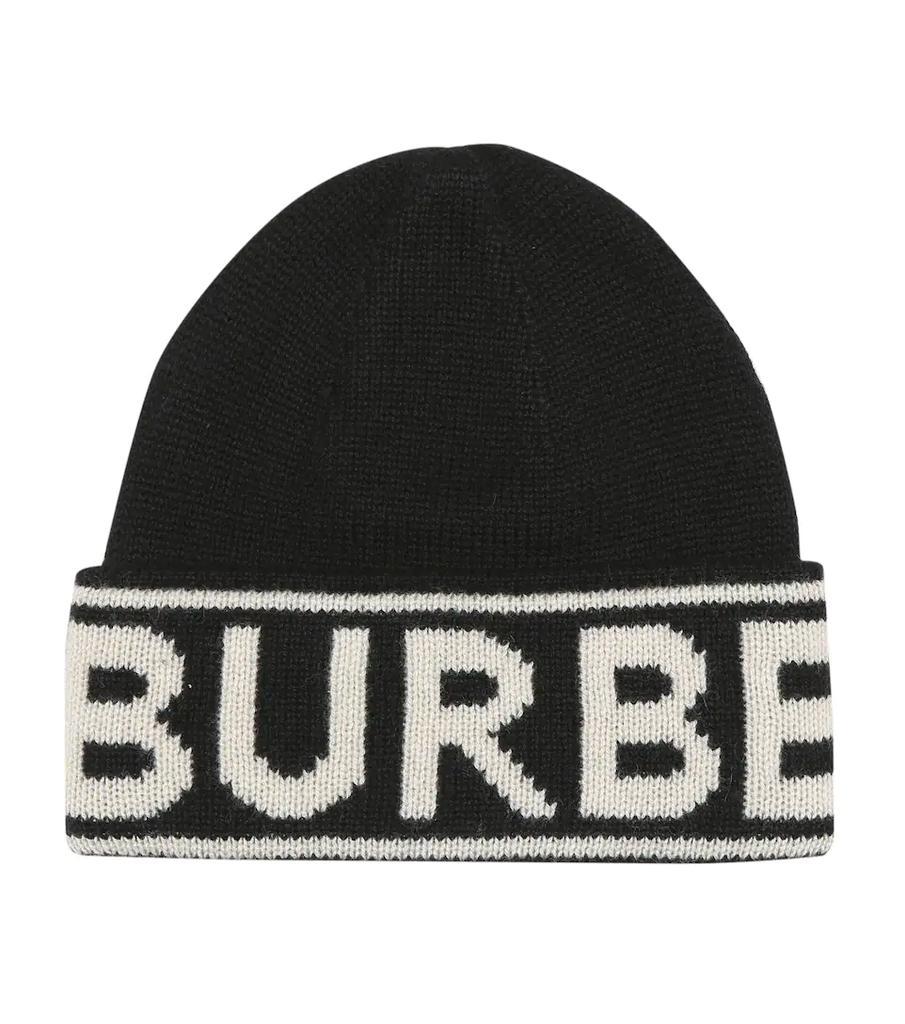 商品Burberry|Logo cashmere beanie,价格¥1549,第1张图片