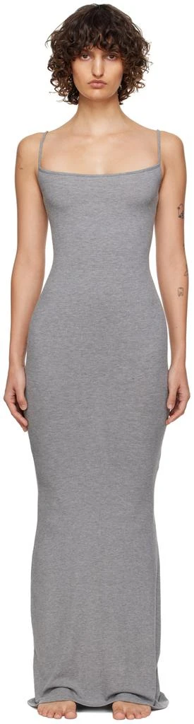 商品SKIMS|Grey Soft Lounge Slip Dress,价格¥699,第1张图片