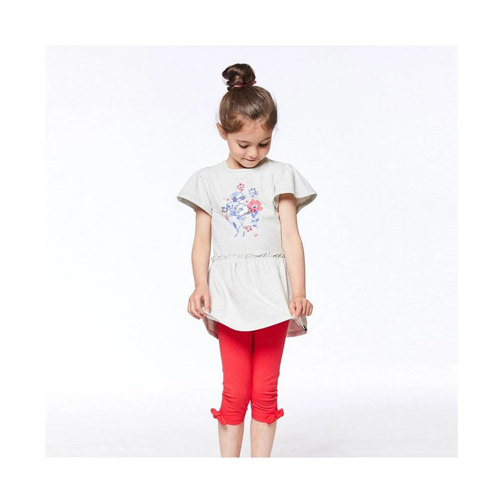 商品Deux par Deux|Girl Organic Cotton Short Sleeve Graphic Tunic Oatmeal Mix - Toddler|Child,价格¥164,第3张图片详细描述