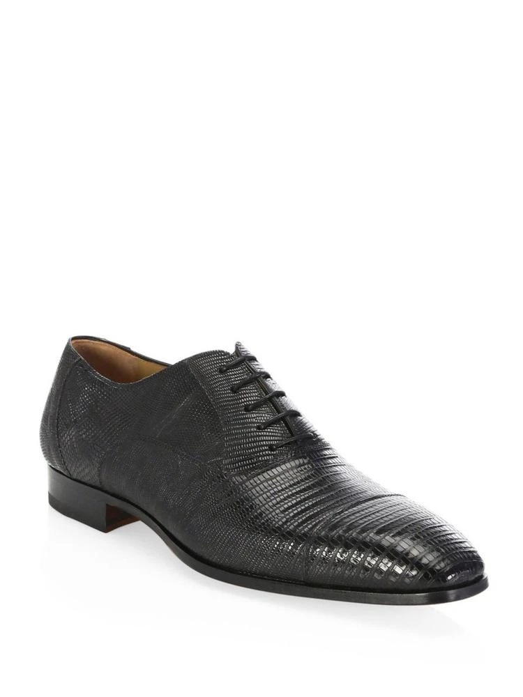 商品Saks Fifth Avenue|COLLECTION BY MAGNANNI Lizard Monk Cap Toe Oxfords,价格¥5980,第1张图片