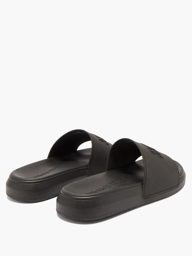 Logo-embossed rubber slides 商品