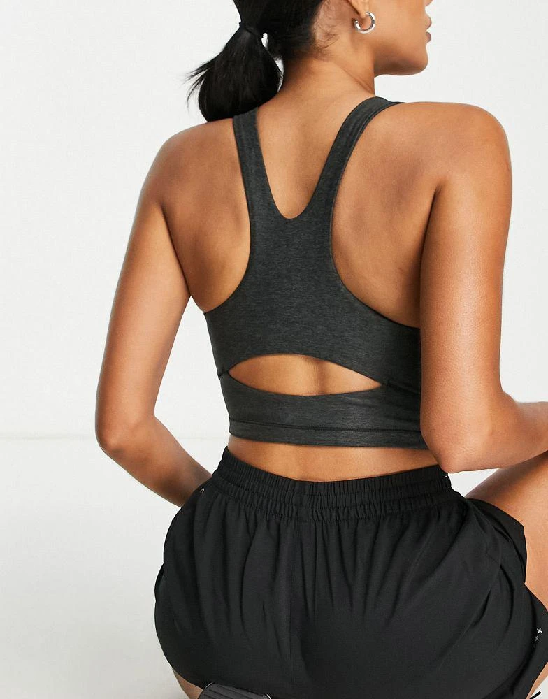 商品Puma|Puma Studio Luxe Yogini crop top in dark grey heather,价格¥148,第2张图片详细描述