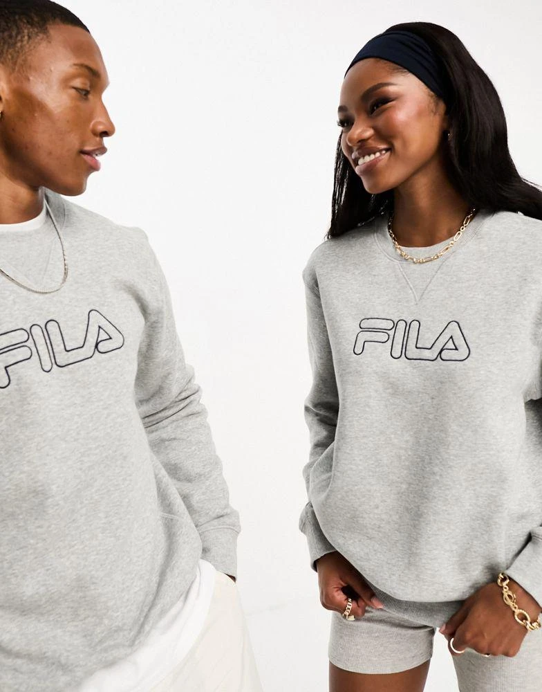 商品Fila|Fila Unisex heritage sweatshirt in grey,价格¥274,第4张图片详细描述