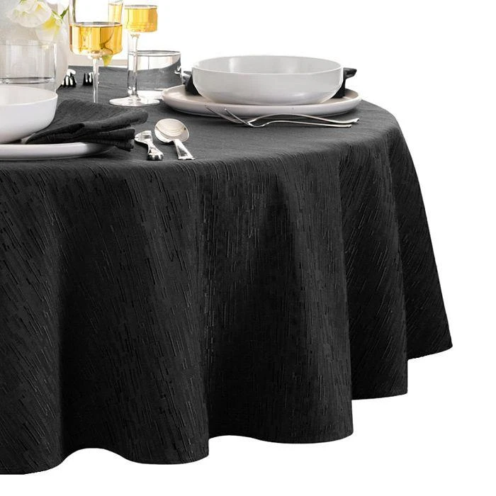 商品Elrene Home Fashions|Continental Solid Texture Water and Stain Resistant Round Tablecloth, 70",价格¥221,第1张图片