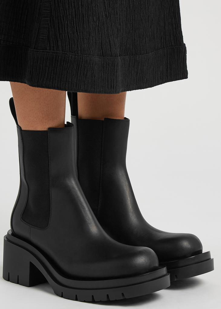 Lug black leather Chelsea boots商品第5张图片规格展示