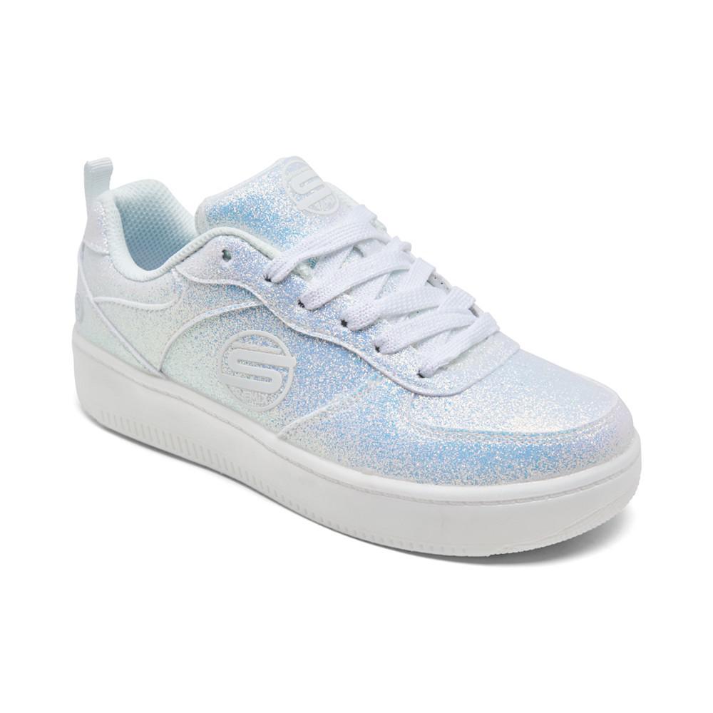 商品SKECHERS|Little Girls Sport Court 92 - Remix Shines Casual Sneakers from Finish Line,价格¥403,第1张图片