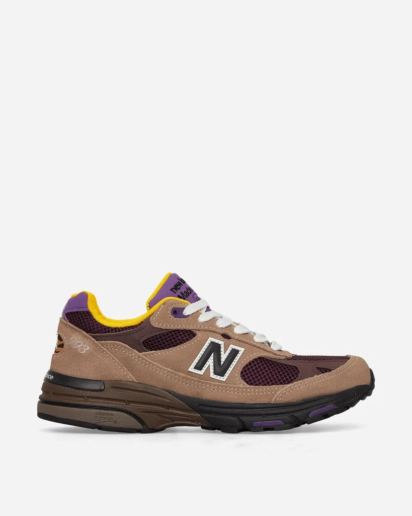 商品New Balance|Made in USA 993 Sneakers Mushroom / Midnight Violet,价格¥1038,第1张图片