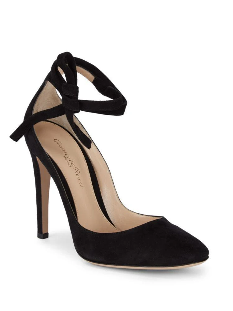 商品Gianvito Rossi|Suede Ankle Strap Pumps,价格¥3074,第1张图片