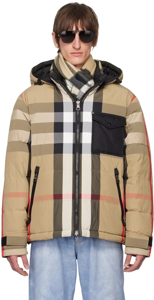 商品Burberry|Beige Rutland Reversible Down Jacket,价格¥12546,第1张图片