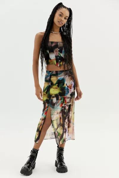 商品Urban Outfitters|UO Devona Corset Top & Midi Skirt Set,价格¥460,第1张图片
