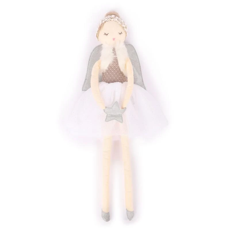 商品Bonton|Fabric soft doll with pretty tulle dress and glitter wings,价格¥342,第1张图片