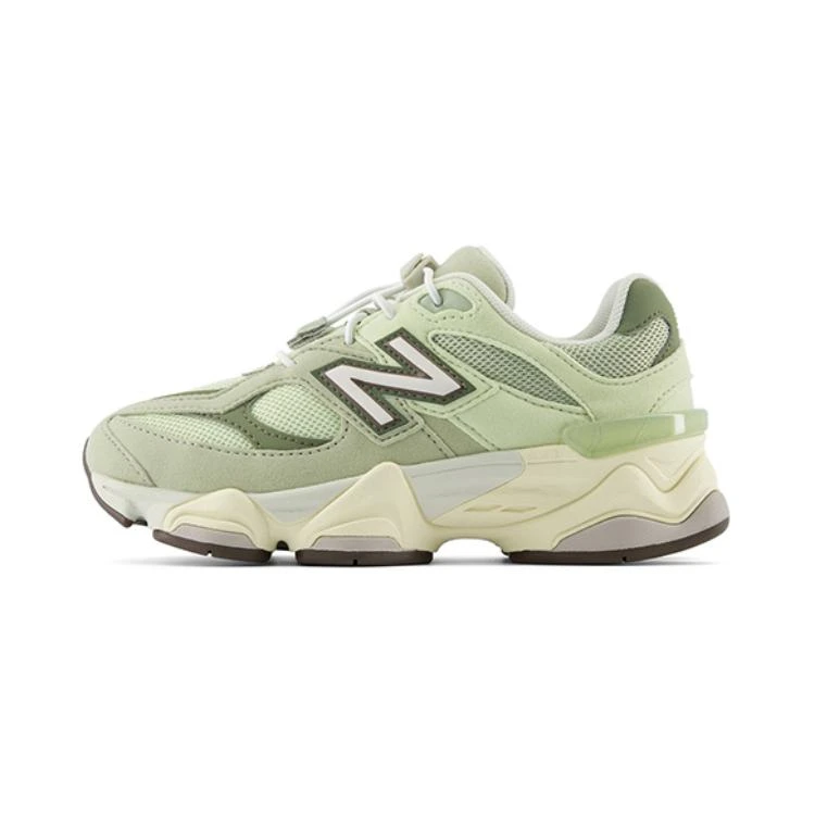 商品[国内直发] New Balance|[预售3天]NB 9060 经典舒适百搭 防滑耐磨 低帮 儿童休闲鞋 浅绿色 中小童,价格¥711,第1张图片