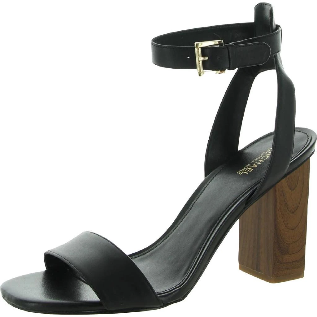 商品Michael Kors|MICHAEL Michael Kors Womens Petra Leather Ankle Strap Evening Sandals,价格¥354,第1张图片
