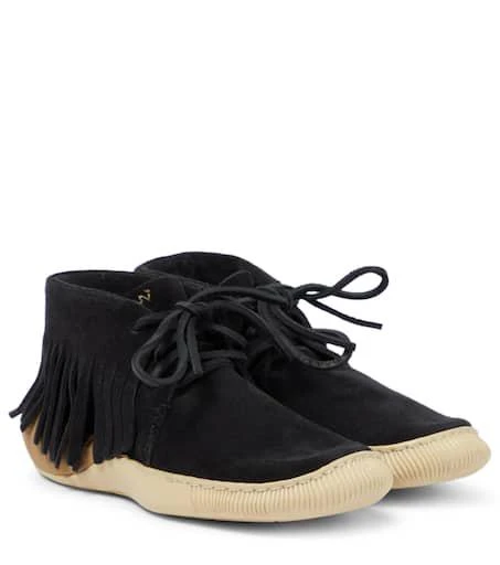 商品VisVim|Folk suede moccasins,价格¥3511,第1张图片