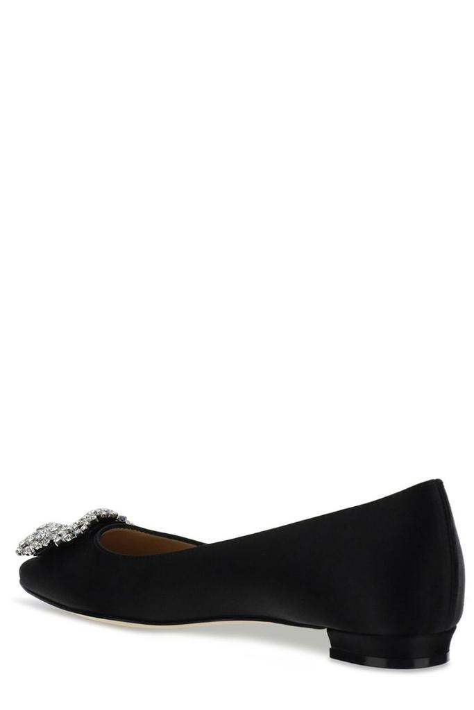 商品Manolo Blahnik|Manolo Blahnik Hangisi Embellished Buckle Ballerina Flats,价格¥5689,第3张图片详细描述