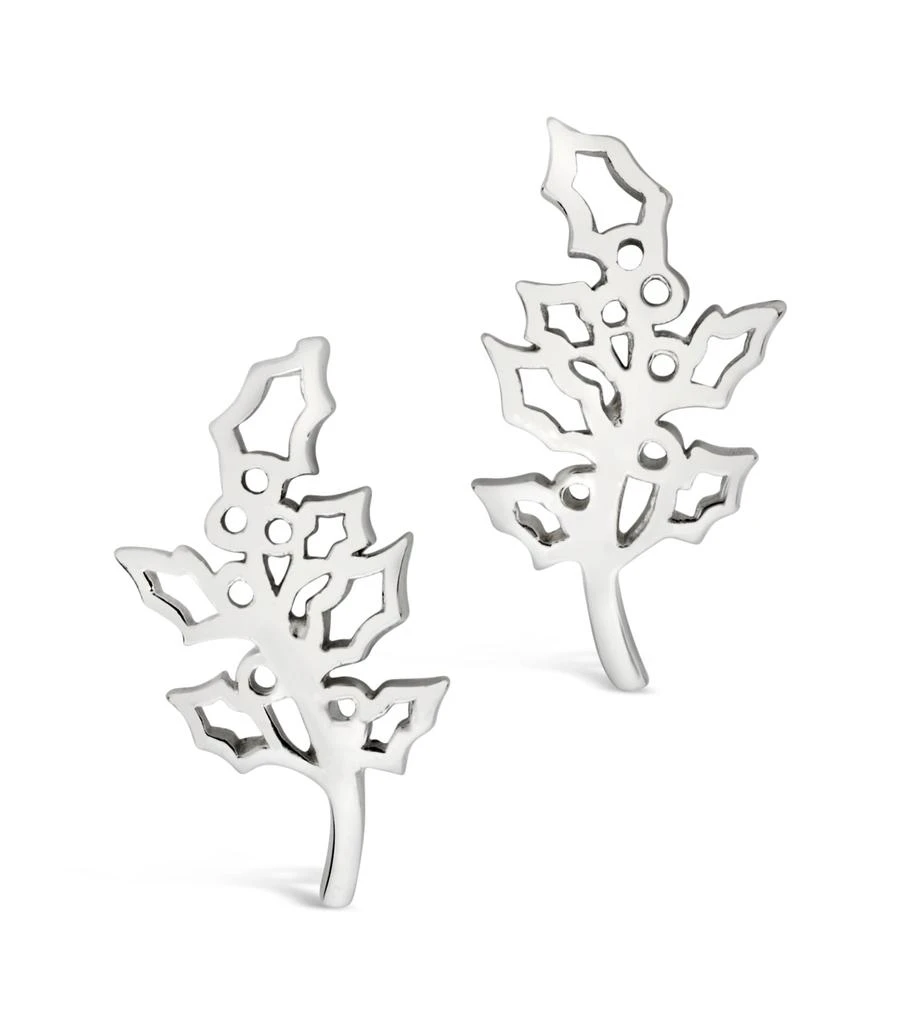 商品Sterling Forever|Sterling Silver Birth Flower Earring Studs - December,价格¥209,第5张图片详细描述